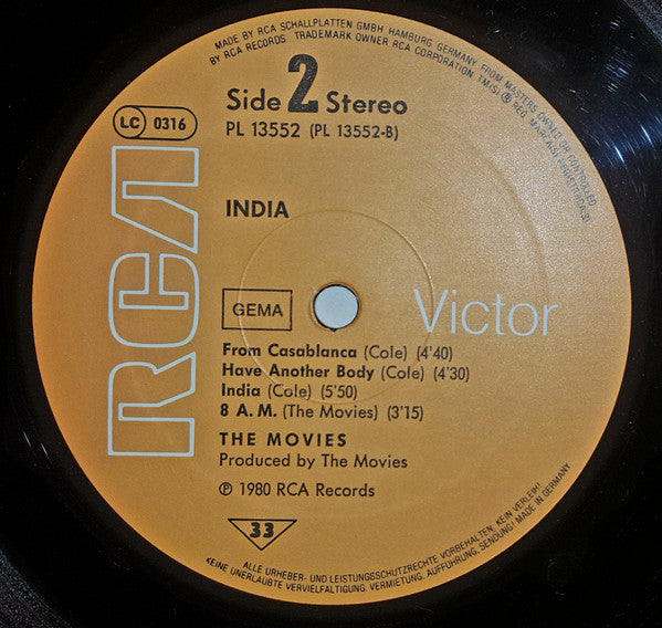 The Movies (2) : India (LP, Album)