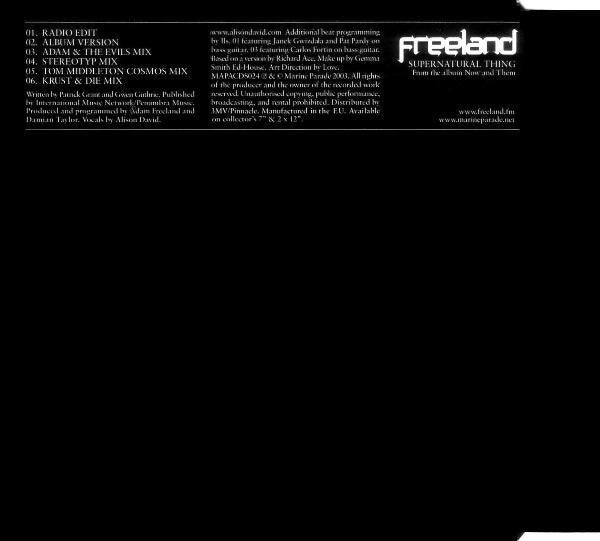 Adam Freeland : Supernatural Thing (CD, Maxi)