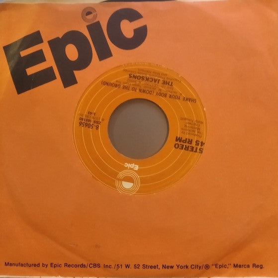 The Jacksons : Shake Your Body (Down To The Ground) (7", Single, Ora)
