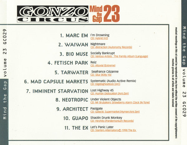 Various : Mind The Gap Volume 23 (CD, Comp)