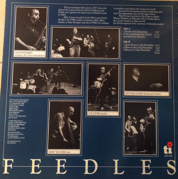Gijs Hendriks / Joe Diorio / Bert Van Erk / Michael Baird : Feedles (LP)
