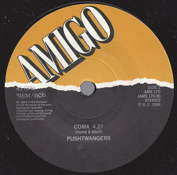 Pushtwangers : Strangler From Behind (7", Single)