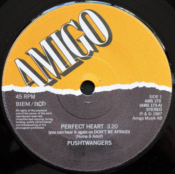 Pushtwangers : Perfect Heart / Mr Black (7")