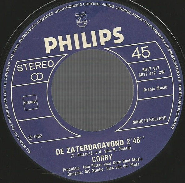 Corry Konings : Het Is Allemaal Gelogen (7", Single)