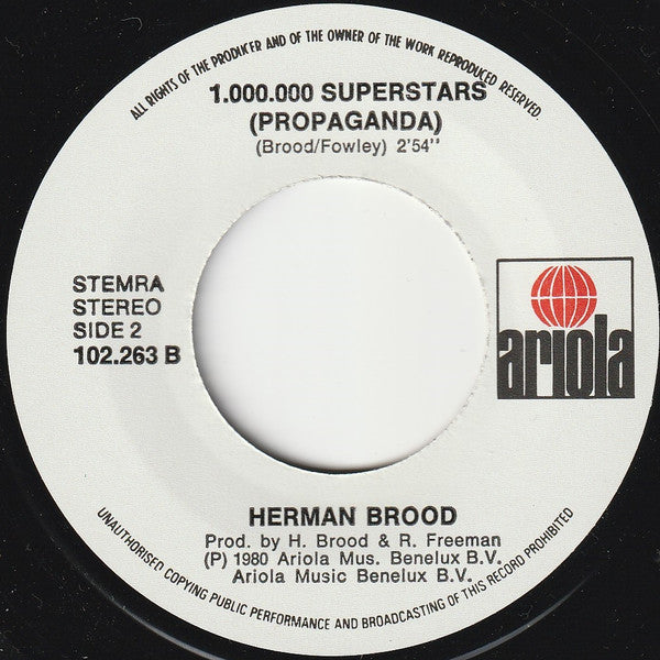 Herman Brood : Blew My Cool (7", Single)