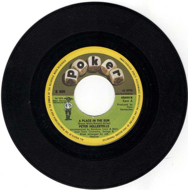 Peter Hollestelle : A Place In The Sun (7", Single)