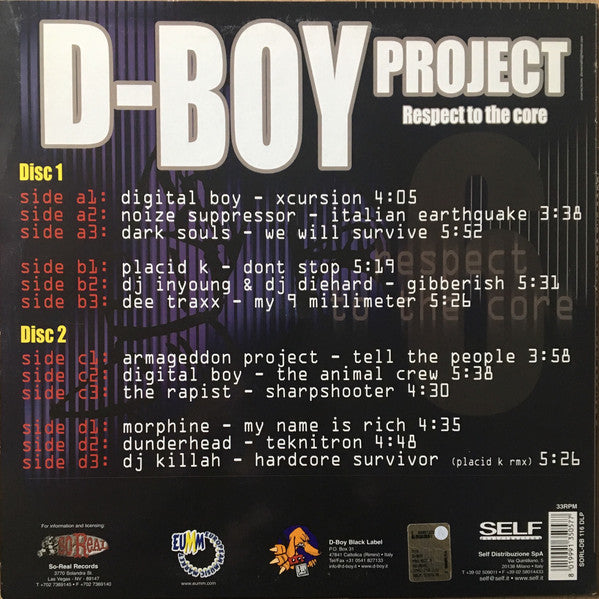 Various : D-Boy Project 6 - Respect To The Core (2x12", Comp)
