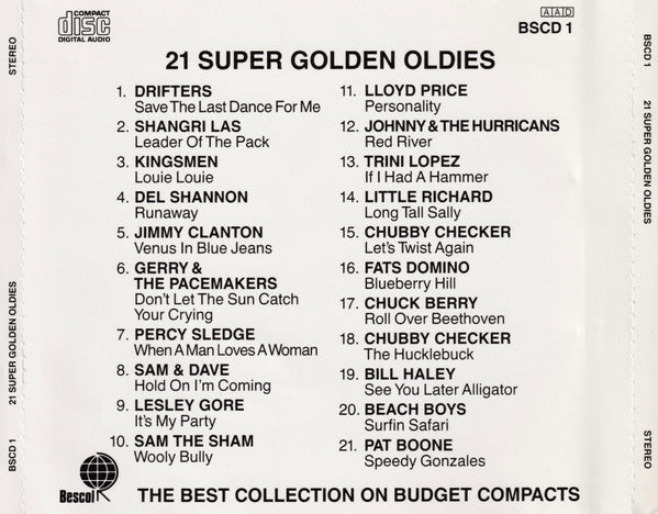 Various : 21 Super Golden Oldies (CD, Comp)