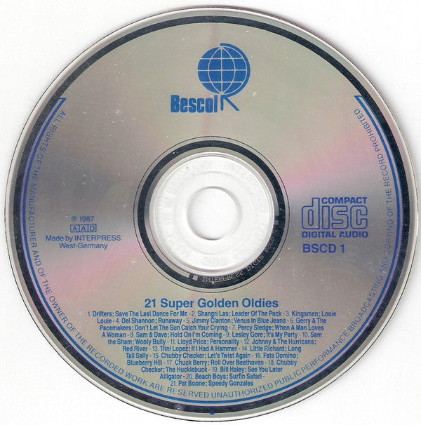Various : 21 Super Golden Oldies (CD, Comp)