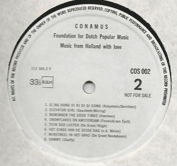 Various : Music From Holland With Love (LP, Comp, Promo)