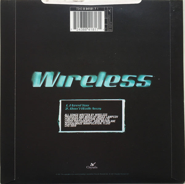 Wireless (3) : I Need You (7", Blu)