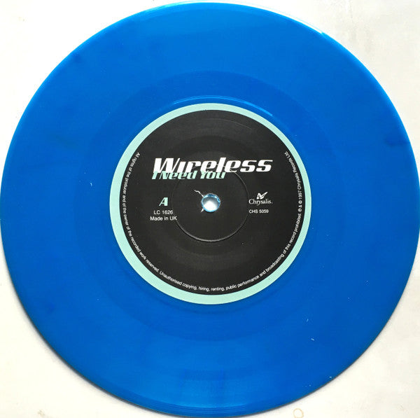 Wireless (3) : I Need You (7", Blu)