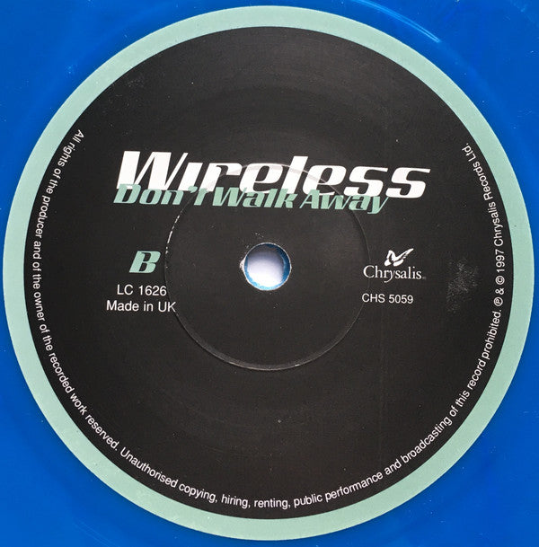 Wireless (3) : I Need You (7", Blu)