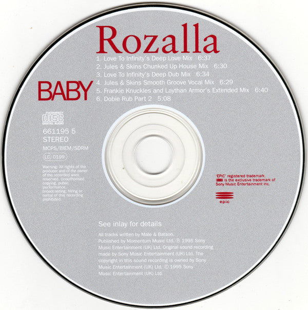 Rozalla : Baby (CD, Single)