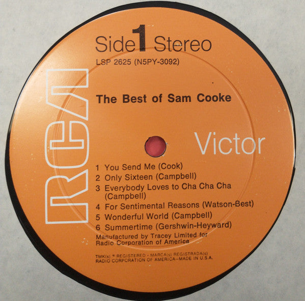 Sam Cooke : The Best Of Sam Cooke (LP, Comp, RE, Ora)