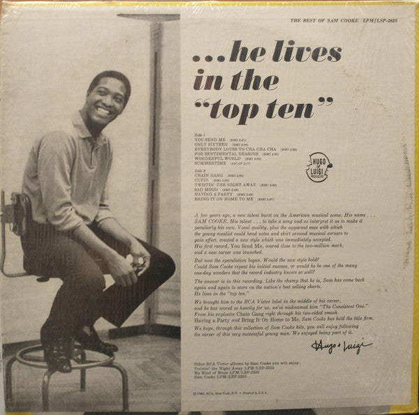 Sam Cooke : The Best Of Sam Cooke (LP, Comp, RE, Ora)