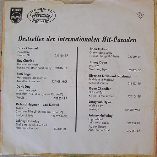 Johnny Hallyday : Madison Twist / Dans Un Jardin D'Amour (7", Single)