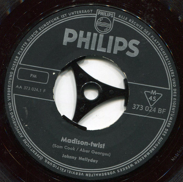 Johnny Hallyday : Madison Twist / Dans Un Jardin D'Amour (7", Single)