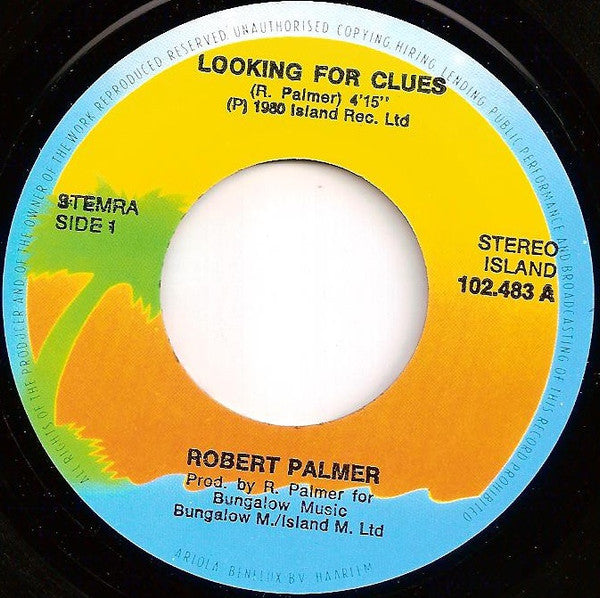 Robert Palmer : Looking For Clues (7", Single)