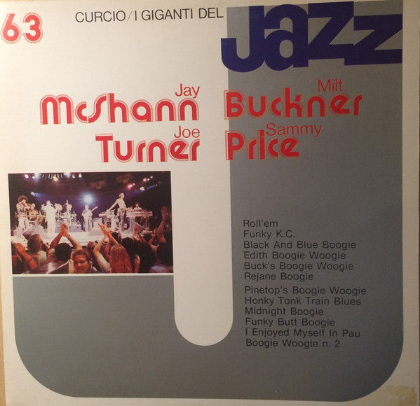 Jay McShann, Joe Turner, Milt Buckner, Sammy Price : I Giganti Del Jazz Vol. 63 (LP)