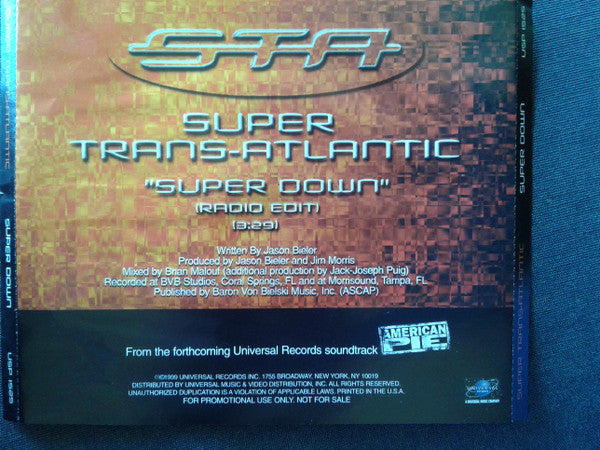 Super Transatlantic : Super Down (CD, Single, Promo)