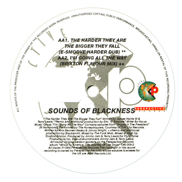 Sounds Of Blackness : I'm Going All The Way / The Harder They Are (12")