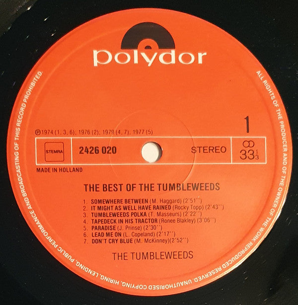 The Tumbleweeds : The Best Of The Tumbleweeds (LP, Comp)