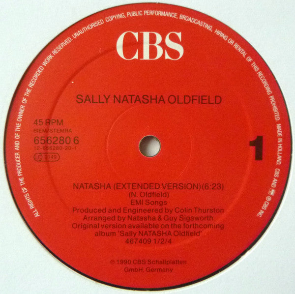 Sally Natasha Oldfield* : Natasha (12", Maxi)