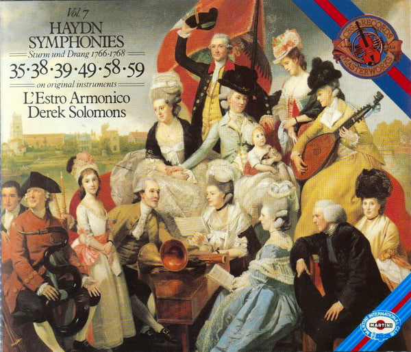 Joseph Haydn – L'Estro Armonico, Derek Solomons : Vol. 7 · Symphonies 35 · 38 · 39 · 49 · 58 · 59 (2xCD)