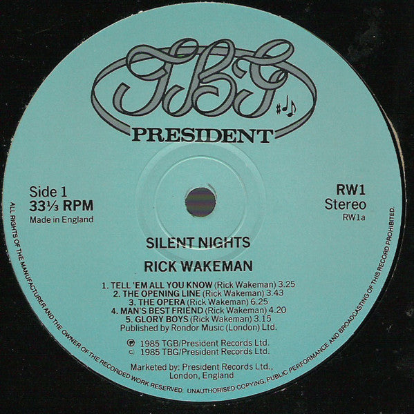 Rick Wakeman : Silent Nights (LP, Album)
