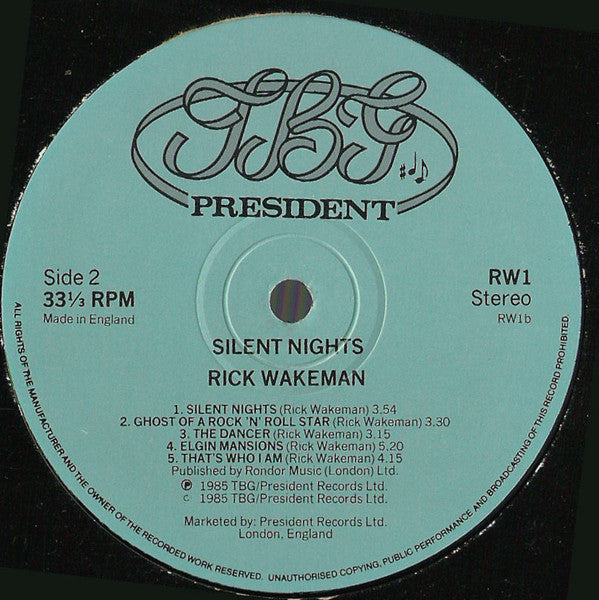 Rick Wakeman : Silent Nights (LP, Album)