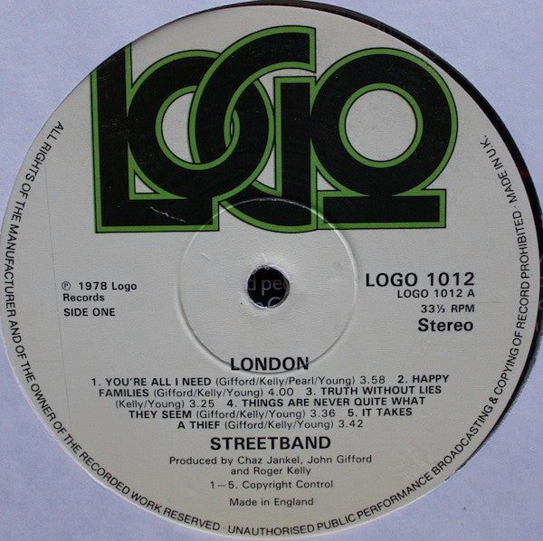 Streetband : London (LP, Album, Tra)