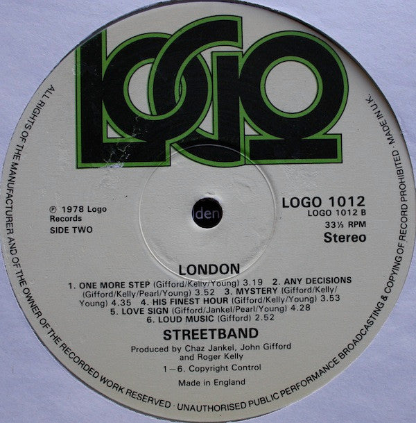 Streetband : London (LP, Album, Tra)