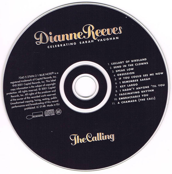 Dianne Reeves : The Calling (Celebrating Sarah Vaughan) (CD, Album)