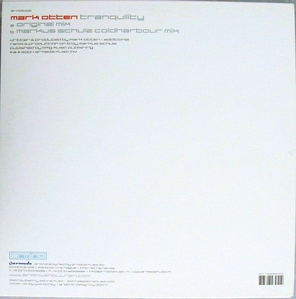 Mark Otten : Tranquility (12")