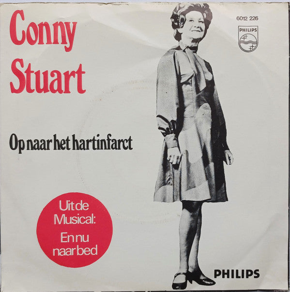 Jenny Arean En Frans Halsema / Conny Stuart : Vluchten Kan Niet Meer / Op Naar Het Hartinfarct (7", Single, Inj)