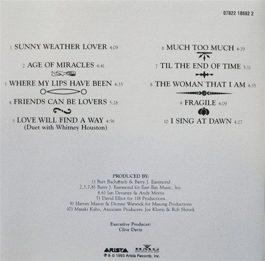 Dionne Warwick : Friends Can Be Lovers (CD, Album)