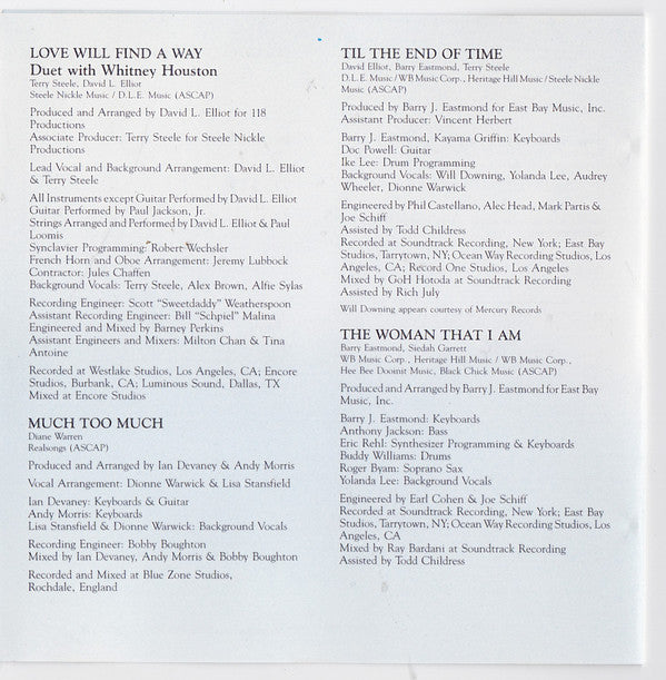 Dionne Warwick : Friends Can Be Lovers (CD, Album)