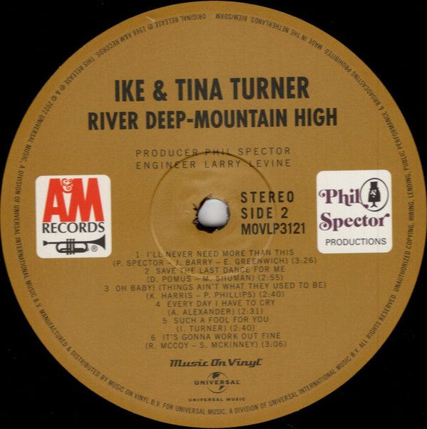 Ike & Tina Turner : River Deep - Mountain High (LP, Album, RE, 180)
