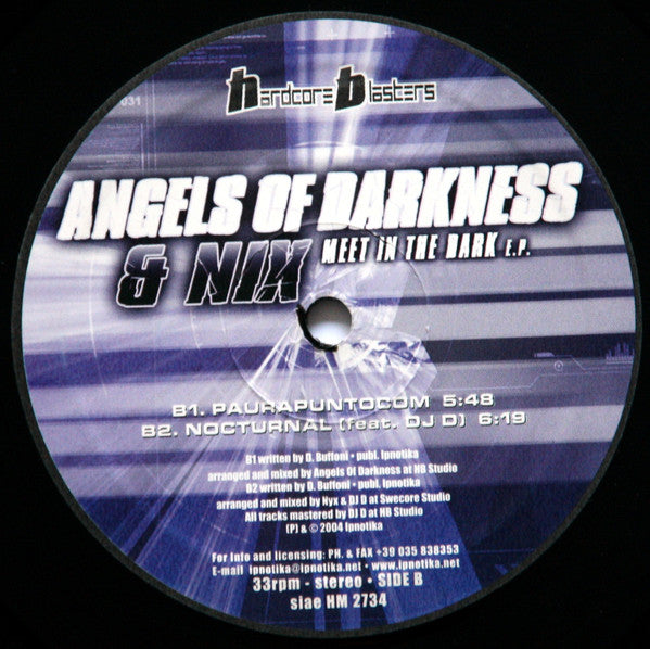 Angels Of Darkness & Nyx : Meet In The Dark E.P. (12", EP)