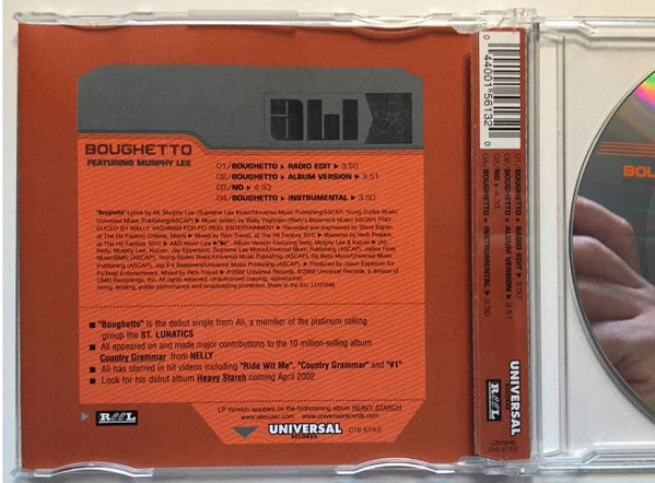 Ali (2) Featuring Murphy Lee : Boughetto (CD, Maxi)