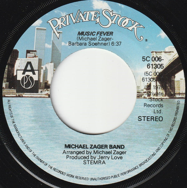 The Michael Zager Band : Music Fever (7")
