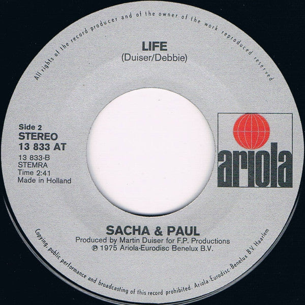 Sacha & Paul : I'm Gonna Get Married (7", Single)