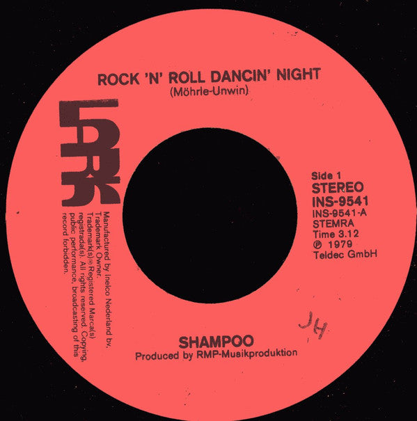 Shampoo (6) : Rock 'N' Roll Dancin' Night (7", Single)