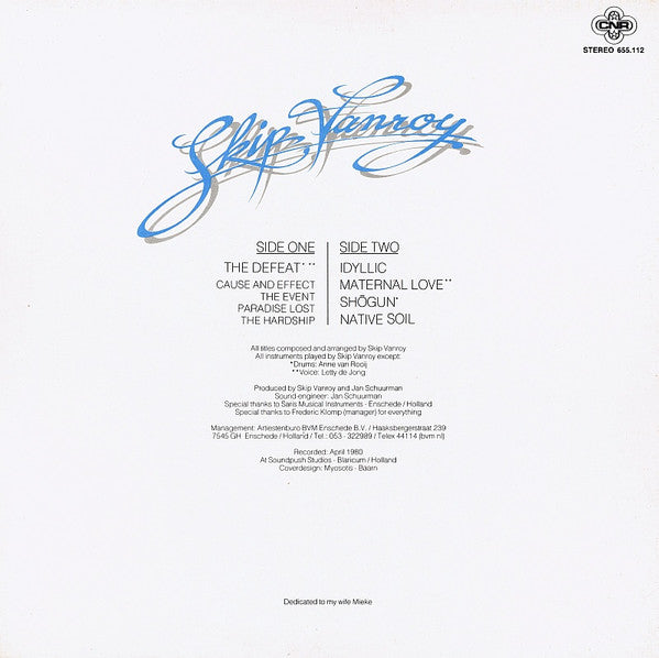Skip van Rooy : Skip Vanroy (LP, Album)