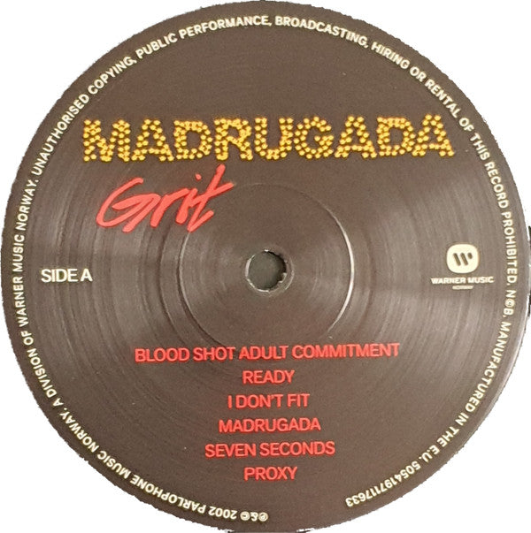 Madrugada : Grit (LP, Album, RE, RP)