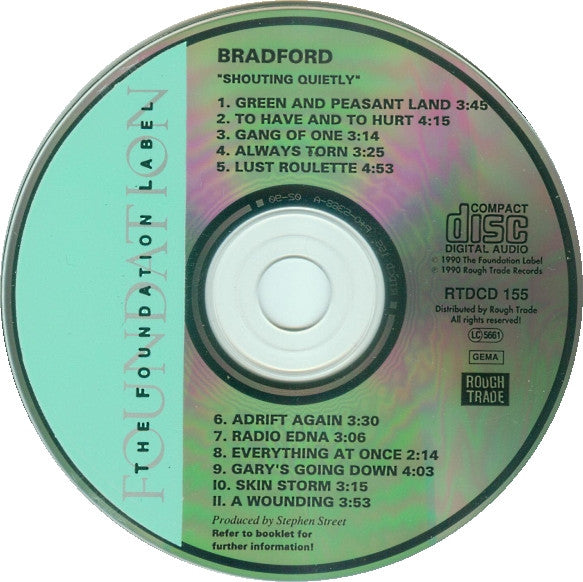 Bradford : Shouting Quietly (CD, Album)