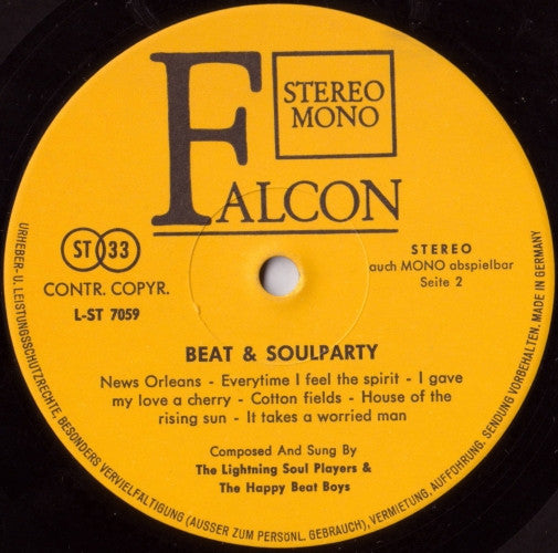 Lightning Soul Players & The Happy Beat Boys : Beat & Soulparty (LP, Album)