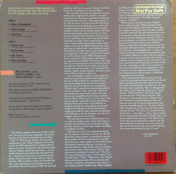 Bill Evans : More From The Vanguard (LP, Album)