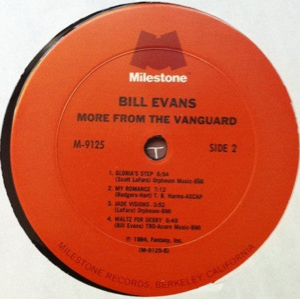 Bill Evans : More From The Vanguard (LP, Album)